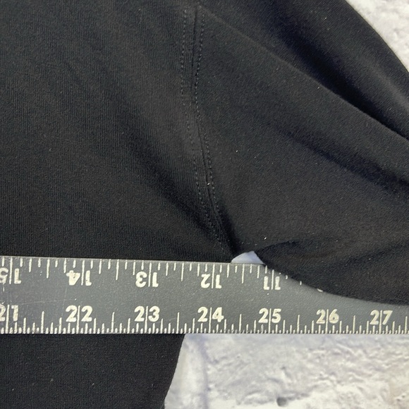 Vince Womens Long Sleeve V-Neck Pullover Blouse Top Black Size M - Picture 9 of 13